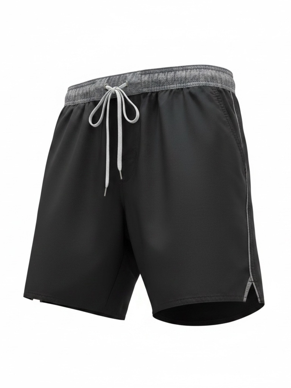 VUORI Trail Lined Shorts Mens Large Black Athletic Drawstring 6" Inseam V341